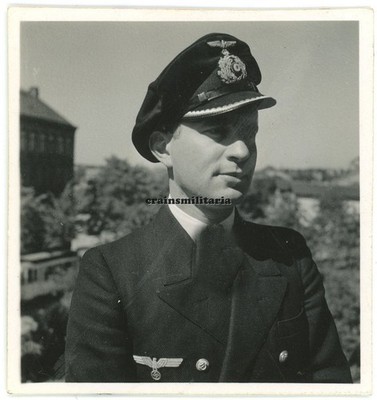 Orig. Foto Portrait U-Boot Kommandant Reinhard SUHREN Offizier E^L