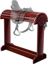 Extra-Large Wood Saddle Rack-Enhanced Height  Length with Reinforced Stability,