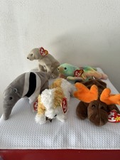 Ty Beanie Babies Lot of 5 Retired Original Plush Toys with Tags
