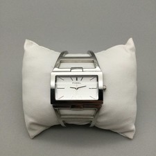 Fossil White Cuff Watch Womens Minimalist Acrylic Bangle Working Fossil Bangle Women Wristwatches for sale | eBay main image 3