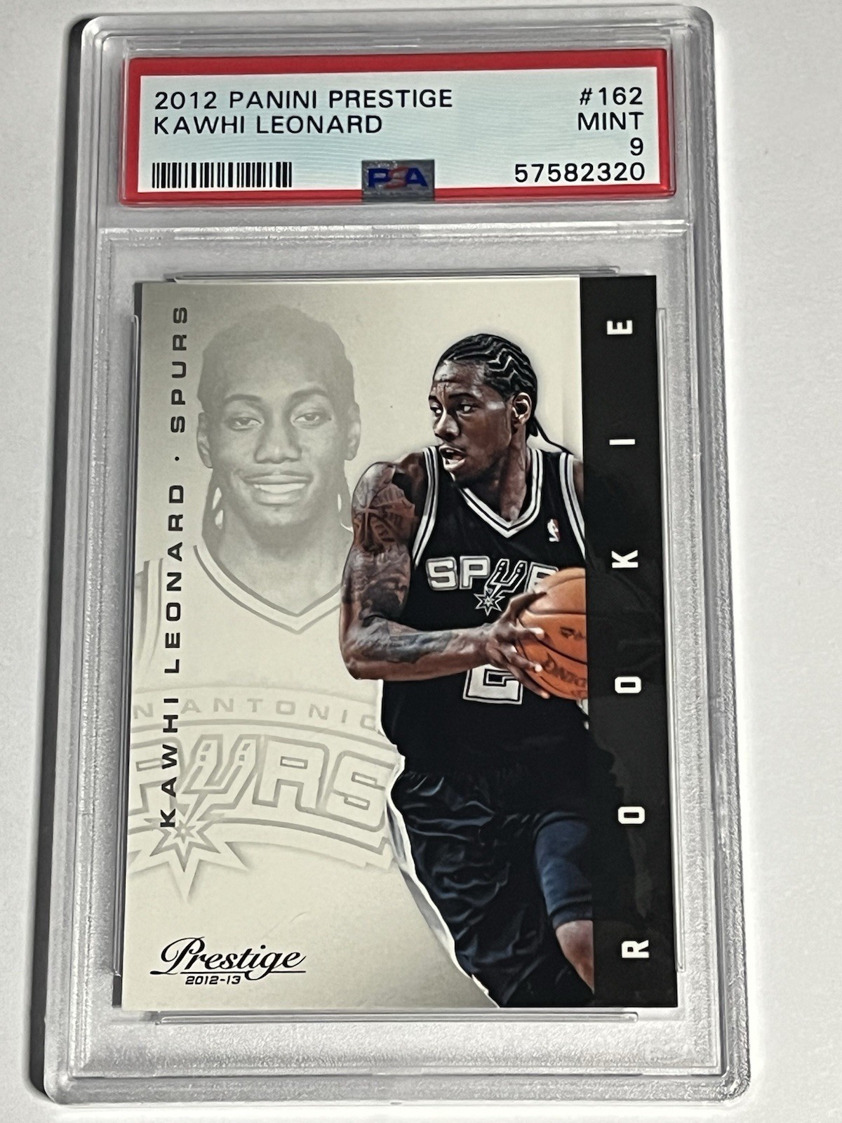 2012 Panini Prestige #162 Kawhi Leonard (RC) PSA 9 MINT