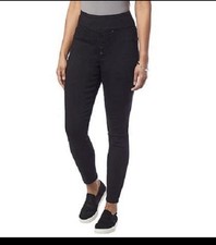DG2 Diane Gilman Women  s Virtual Stretch Denim Pull-On Jean black Size XS NEW