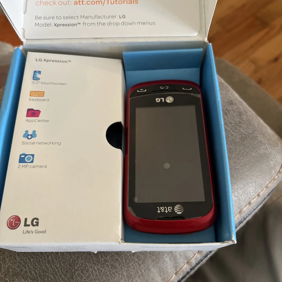 LG Xpression 50mb Red LG-C395 (AT&T) Cell Phone Keypad - Image 2 of 4