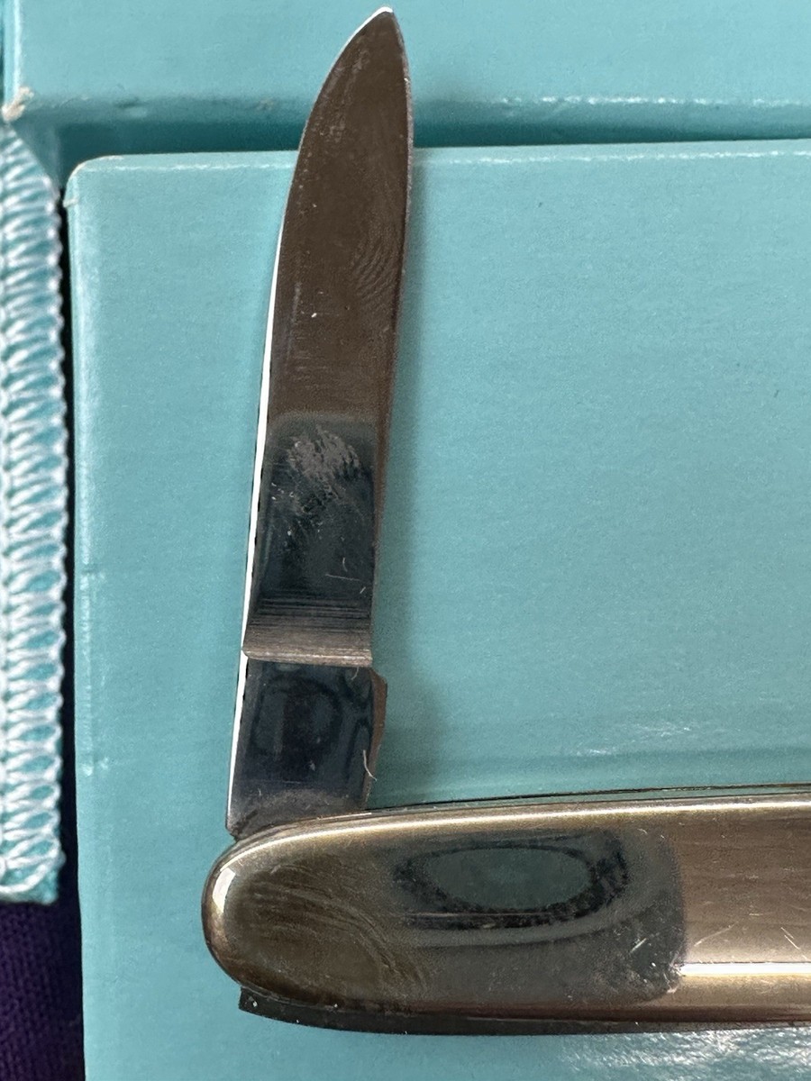 Vintage tiffany co pocket knife 925 Sterling Silver Original Box