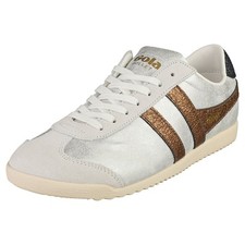 Gola Bullet Blaze Womens Fashion Sneakers in White Copper Navy - 6 US