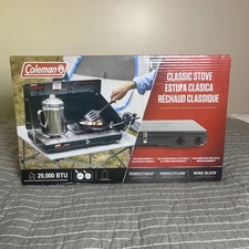 Coleman Classic Propane Stove 2 Burner New In Package 20,000 BTU NRFB 200037883 