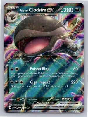 #ad Paldean Clodsire ex 094 159 Double Rare Journey Together Pokemon Holo Near Mint $1.75