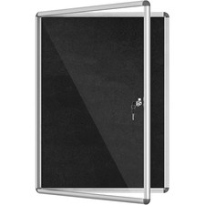 38X28 Inch Enclosed Bulletin Board Lockable Weather-Resistant Cork Noticeboard w