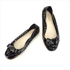 PRADA Ribbon Pumps Black Women's EU 35.5