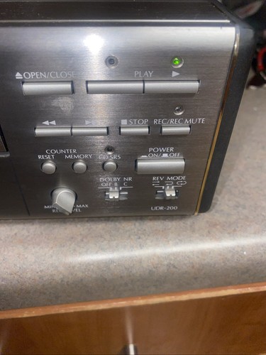 Vintage Denon AM/FM UTU-200 Cassette Tape Deck UDR-200 Powers On Stereo Tuner - Picture 9 of 14
