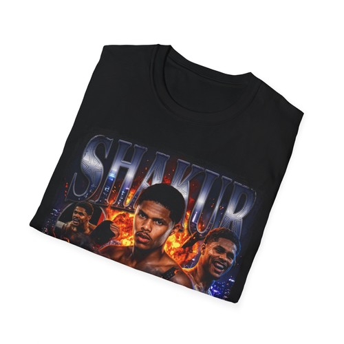 Shakur Stevenson Boxer Graphic T Shirt Vantage Boxing Fan Tee - Picture 3 of 4