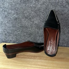 Couture Donald J Pliner Black With Stiched Mule Pointed Toe Slip On Women's 6