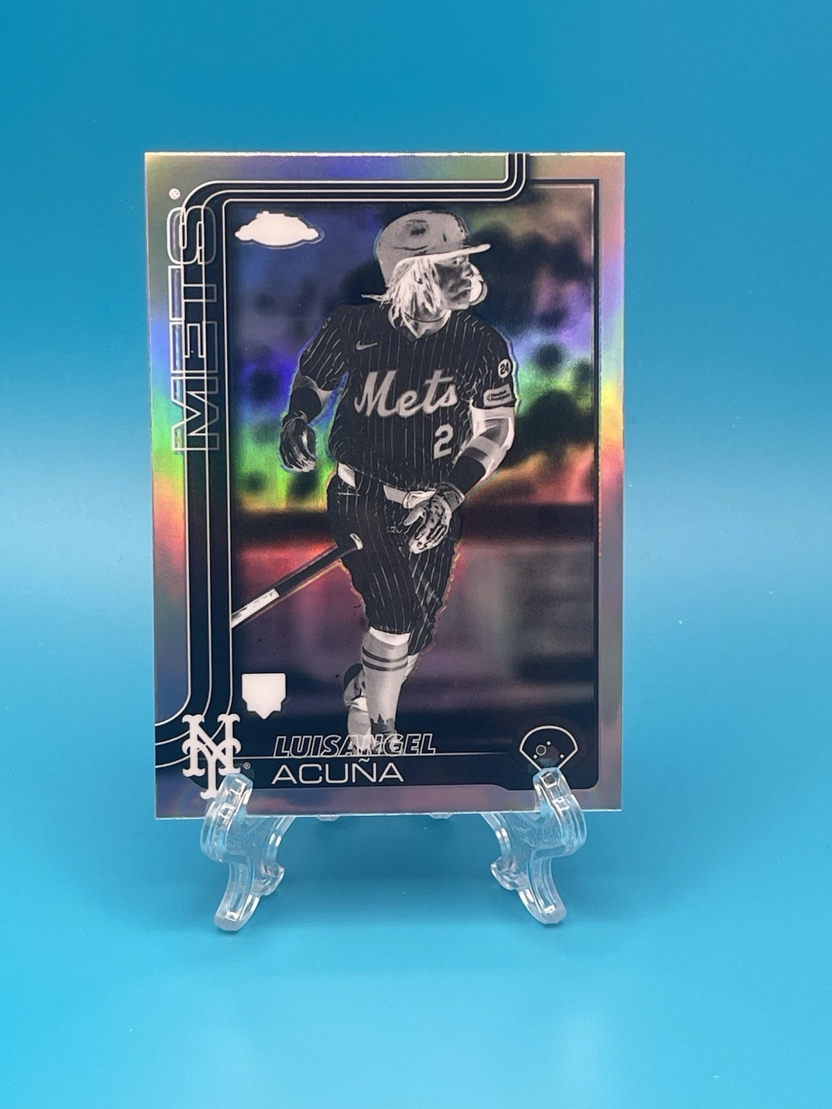 2025 Topps Chrome Luisangel Acuna #56 Negative Refractor (RC)