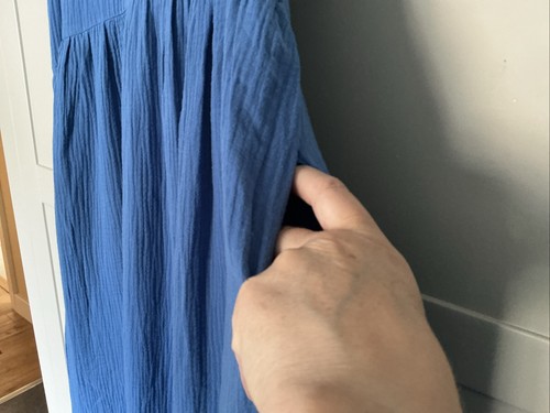 Principals Azul Maxi Vestido Talla 14 Nuevo Doble Gasa Tela Ligera Para Summe - Imagen 4 de 7
