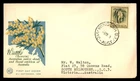 Mayfairstamps Australia FDC 1959 Wattle flower First Day Cover aax_51827