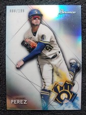 Hedbert Perez 2021 Bowman Sterling #BSP-24 Refractor #/199