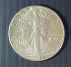 1942 US Walking Liberty 90% Silver Half Dollar Coin Used Circulated Condition