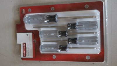 CRAFTSMAN USA NO.9-41404 5pc TORX STAR SCREWDRIVER SET T10,T15,T20,T25,T30 t