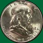 1952-D Franklin Half Dollar Brilliant Uncirculated BU Coin #43510