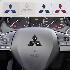 1pcs Mitsubishi Carbon Fibre Steer Wheel Emblem Sticker Car Steering Wheel Stick 1pcs Mitsubishi Carbon Fibre Steer Wheel Emblem Sticker Car Steering Wheel Stick