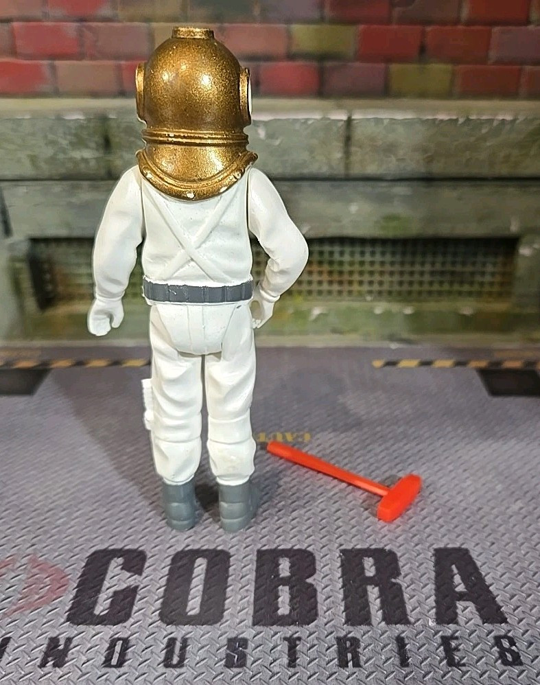 GI JOE ~ 1983 DEEP SEA DIVER ~ VERY WHITE & 100% ~ UK PALITOY