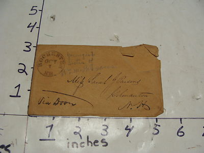 Vintage Paper from DR. PARSONS ESTATE: 1800's envelope Rochester