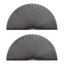 2 Pack Arch Light Filtering Fabric Shade Fit For Halfround Arch Windows No Tools