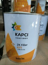 Kapci 625 High Build 2K Urethane Primer Gray Gallon Kit. 