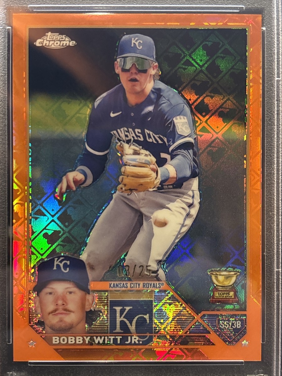 2023 Topps Chrome Logofractor Bobby Witt Jr Orange Refactor 2023 Topps Chrome Logofractor Bobby Witt Jr Orange Refactor