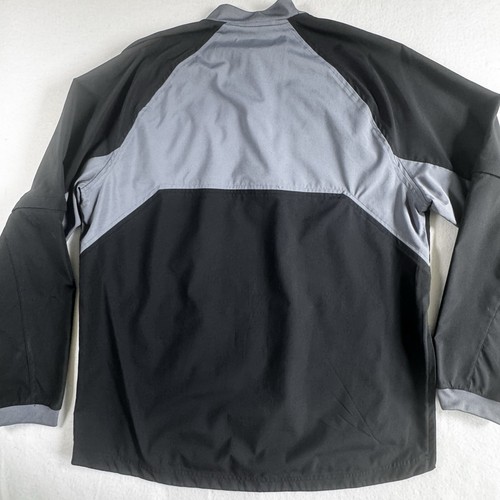Adidas 1/4 Zip Pullover NC State Removable Sleeves Men's L Black Baseball Golf - Picture 6 of 11