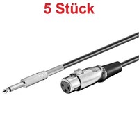 5M Audio Mikrofon Kabel Xlr Kupplung Buchse 3 Polig Auf 6,3Mm Klinke Stecker