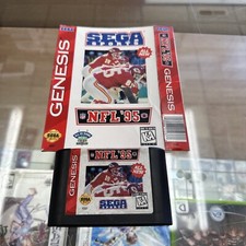 NFL '95 (Sega Genesis, 1994) Includes Box and Game, No Tray, No manual