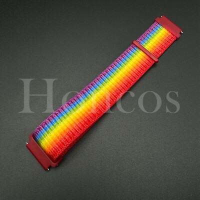 20 22 MM Rainbow Nylon Trail Loop Strap Watch Band Quick Release Fits for IWC US