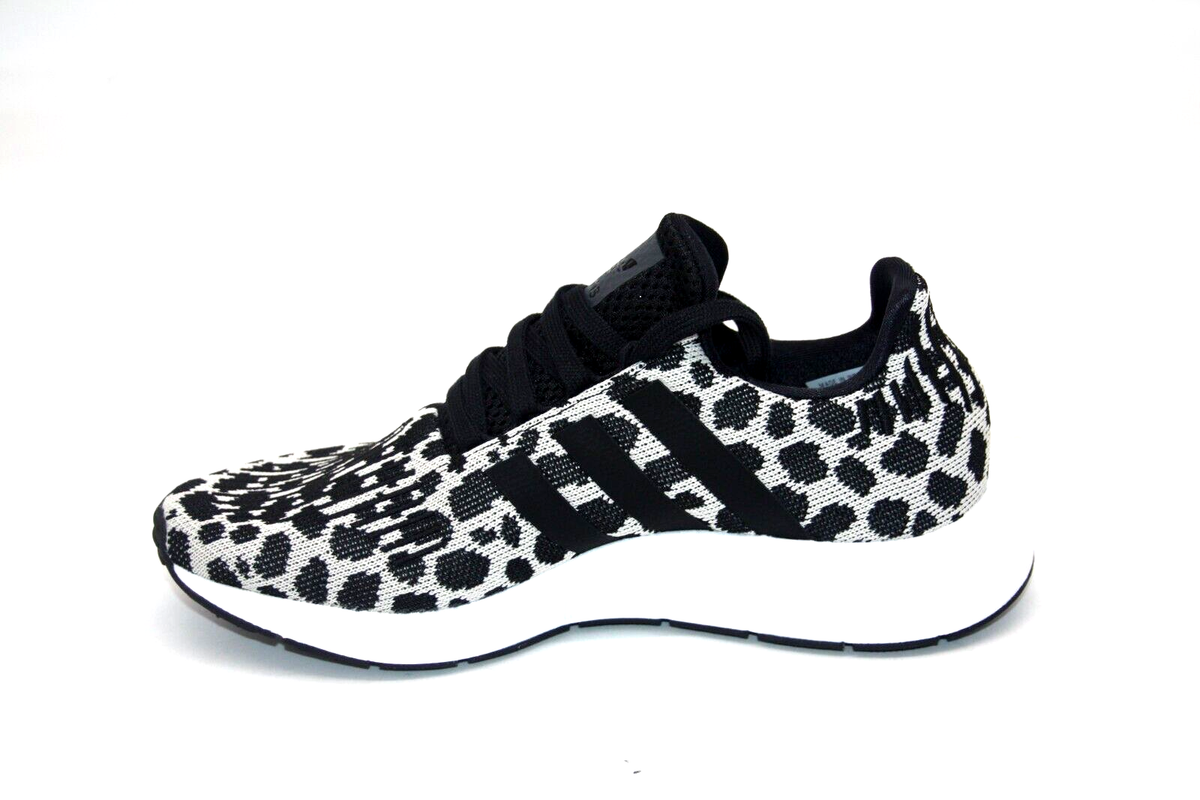 ADIDAS SWIFT RUN W BD7962 WHITE/BLACK/CARBON WOMENS RUNNING SHOE LEOPARD