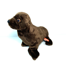 Wild Republic Sea Lion Seal Brown Plush 9&rdquo; Stuffed Zoo Animal Seals