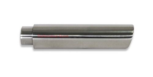 Punta de escape de acero inoxidable doble pared - entrada de 2,5"" - salida de 3,5"" - 16"" de largo - Imagen 3 de 4