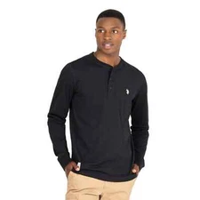 U.S. Polo Assn. Men's Long Sleeve Henley Shirt MEDIUM