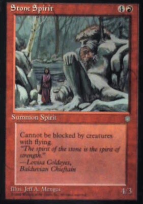 Stone Spirit - Ice Age: #218, Magic: The Gathering Nm R125