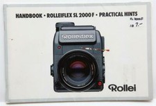 Excellent Rolleiflex SL 2000F Practical Hints Handbook P4511
