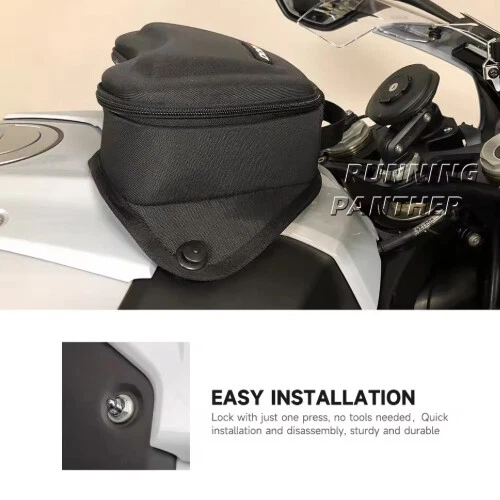 Motorcycle Fuel Tank Bag Luggage Storage Bag Black Kit For BMW S1000RR R 2020-23 Foto 3 de 4