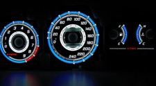 92-95 Honda Civic Plasma Tacho Glow Gauge Shift Plasma Dials Eg Eh Ej1 Ej2