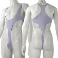 R427 J Thong Bodysuit Narrow Front High Cut Deep Racer Back Jacquard