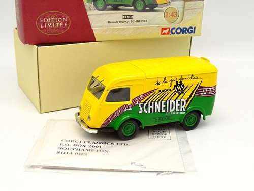 RENAULT 1000 KG , lampe Claude , Corgi heritage 1/43 édition limitée