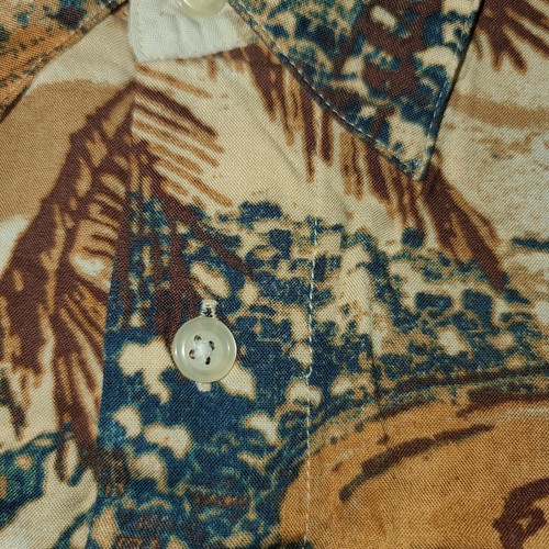 Vtg Natural Issue Hawaiian Button Up Men Shirt Size 2XG Beach Bum Party Relax - Picture 7 of 16
