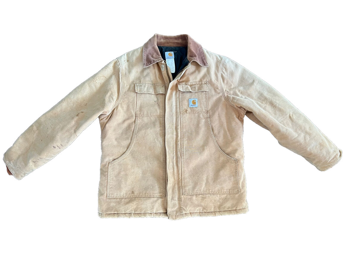 CARHARTT Mens Vintage Jacket CO3 BRN, Quilted Lined MADE IN CARHARTT Mens Vintage Jacket CO3 BRN, Quilted Lined MADE IN