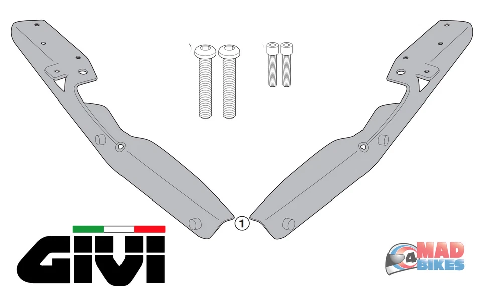Honda Forza 125 (2015-20) 300 (2019-20) 350 (23 on) Givi/Kappa Luggage Box Rack - image 2 of 3