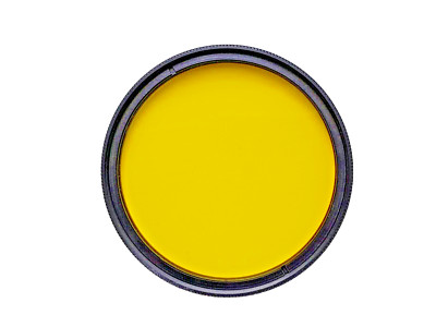 Vollfarb-Gelbfilter für Ø58 mm Objektiv Schwarzweiß Fotografie