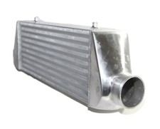 Emusa Universal Intercooler 27x7x4 3 Inlet And Outlet Tube And Fin