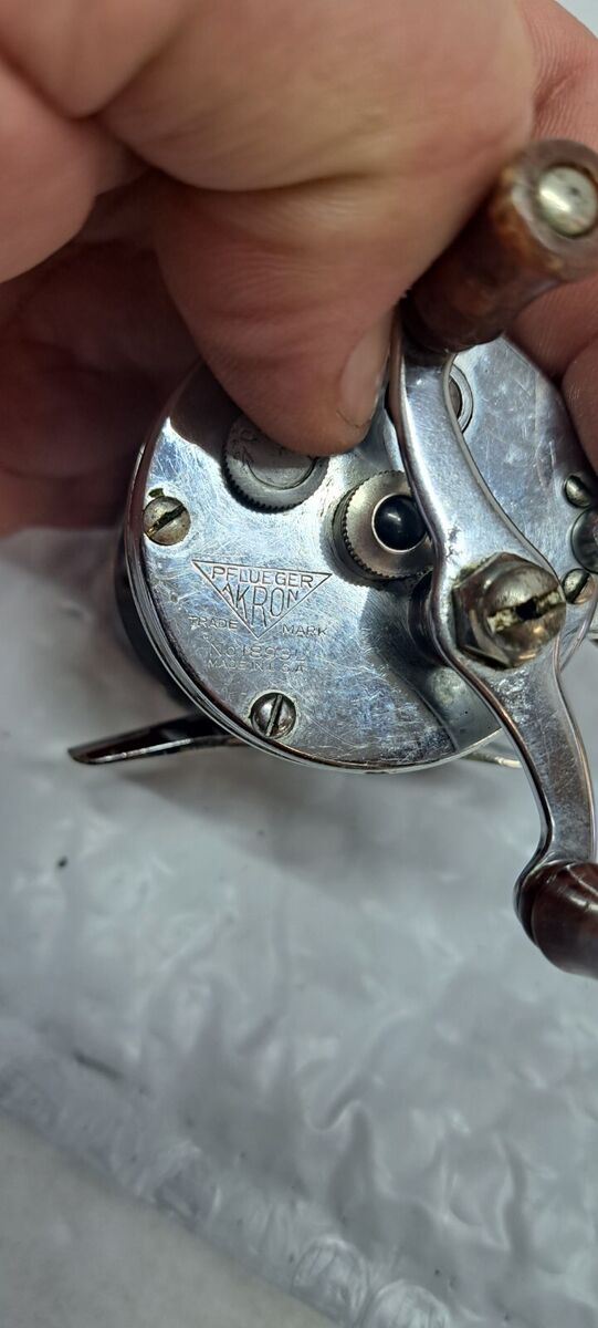 Pflueger Akron No. 1893-L Vintage Fishing Reel | eBay Pflueger Akron No. 1893-L Vintage Fishing Reel | eBay