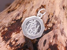 Argent Sterling Saint Christopher Pendentif Voyage Protection Collier M